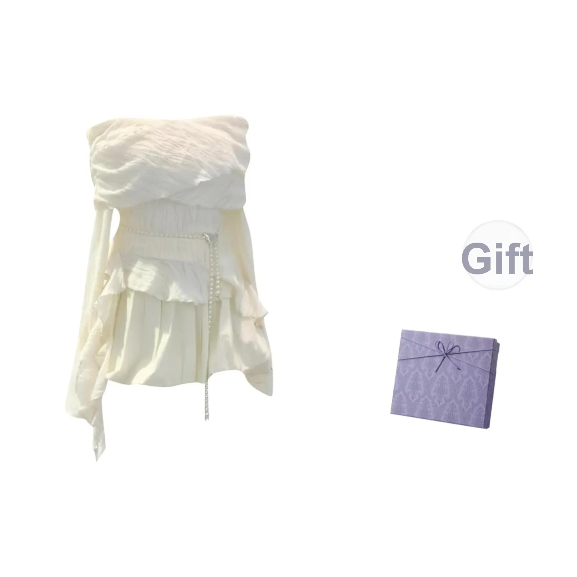 DITB Белый Женский Комплект с Юбкой