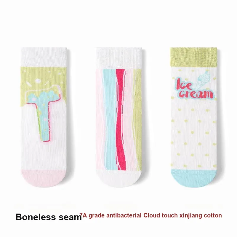 MIIOW Mid Calf Socks Unisex 3 Pack-1