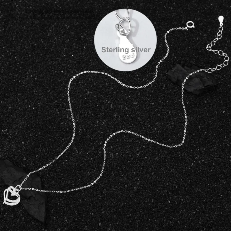 MISS WEI S 999 Fine Silver Necklaces Women's-4