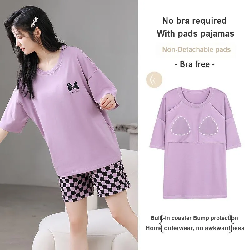 FENTENGCARE Pajama Set Women's Violet-3