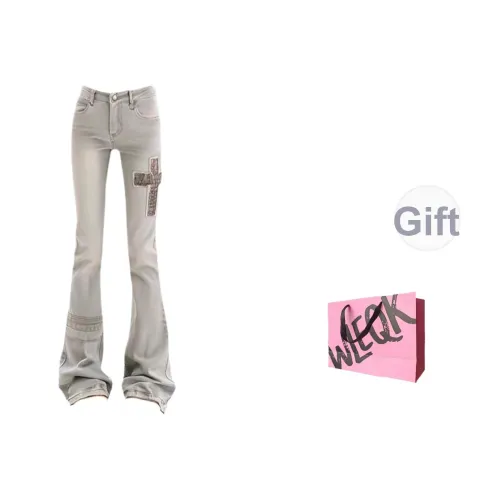 CTRTRC Светло-серые Женские Джинсы