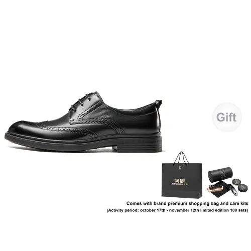 AOKANG Dress Shoes Men Low-Top