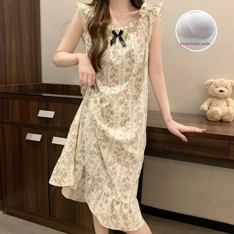 Ta Yan Nightgown Women's Apricot-2