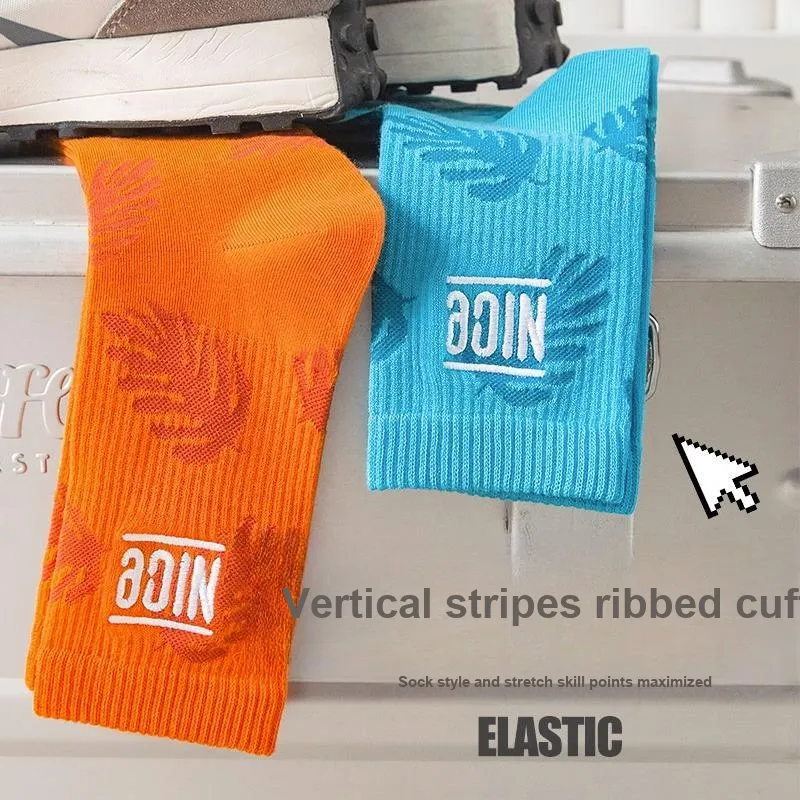 LUOLIAN Mid Calf Socks Unisex 5 Pack-10
