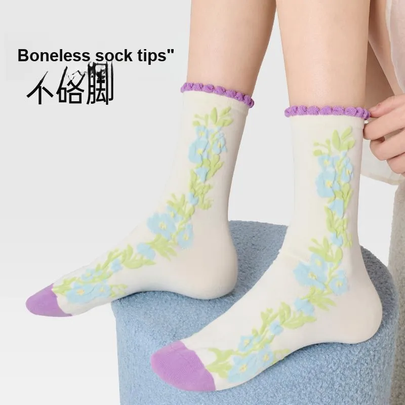 JKN Mid Calf Socks Women's Combo Set-18