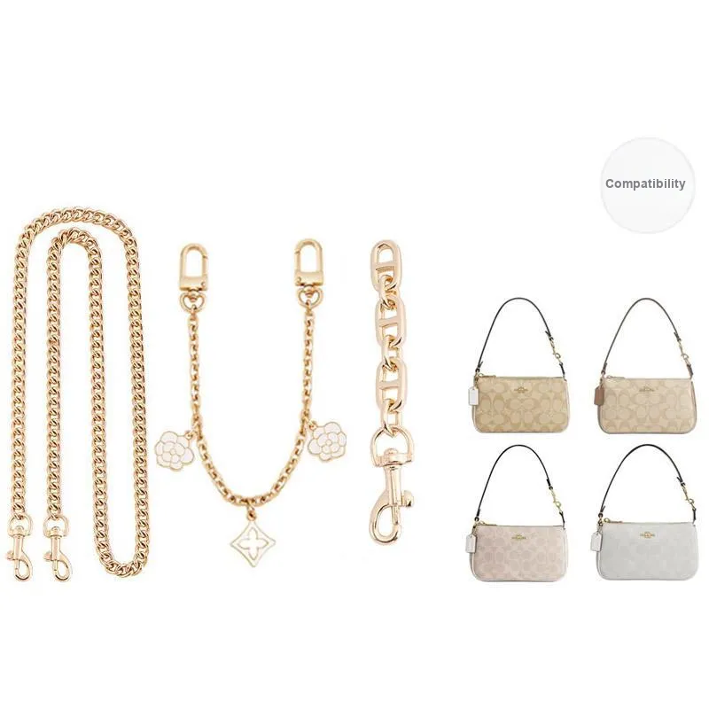 Jingxi Metal Bag Strap Women's Gold Tone-5