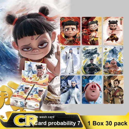 KAYOU Нэчжа Волшебный ребенок взбалтывает море Мерч Карта Пламя Пачка Фильм Коллекция Ао Бин Карта IP Аниме Карточки