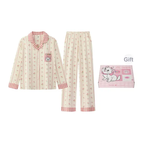 Gongdie X Disney Пижамный комплект для женщин абрикос набор в подарочной коробке