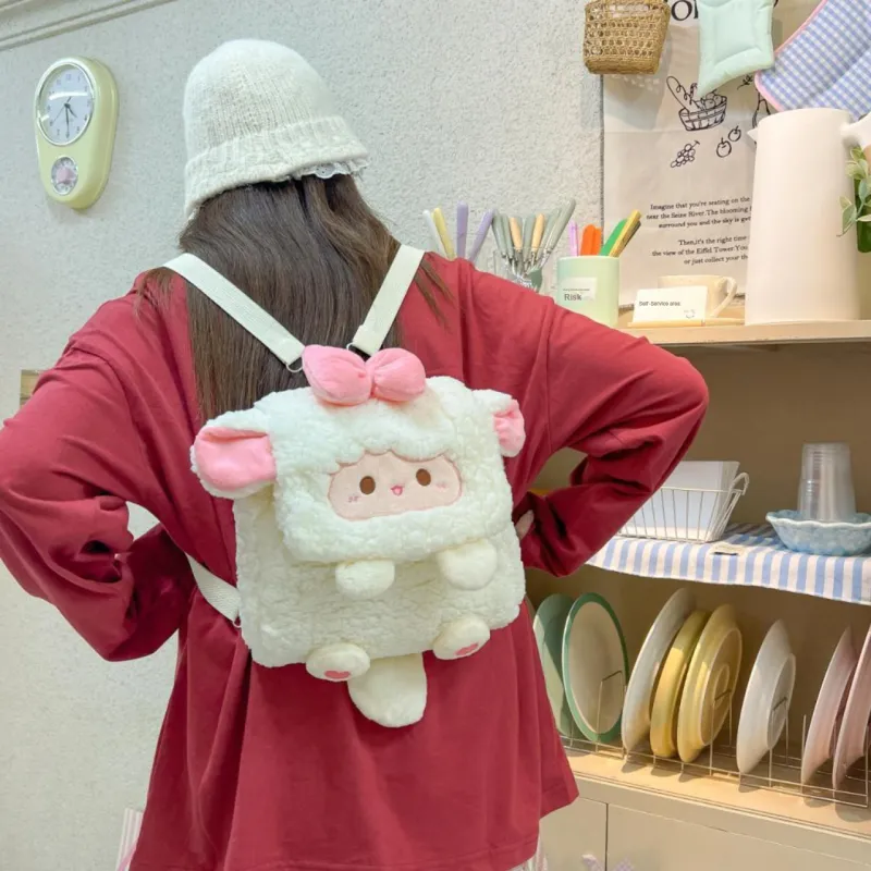 TOUTSEUL YOLO Plush Backpack Regular Women's Multicolor-4