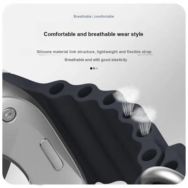 CHRROTA All Compatibility Watch Band 46mm Silicone Material-3