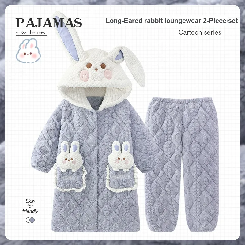 O'MESIK Pajama Set Women's Blue-1