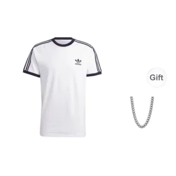 Adidas Originals Clover Series T-Shirt Unisex White+Necklace