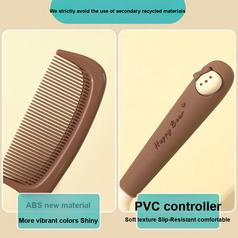 Love Of Wormwood Cartoon Bear Milk Tea Comb Hairdressing Tools Massage Shaping-1