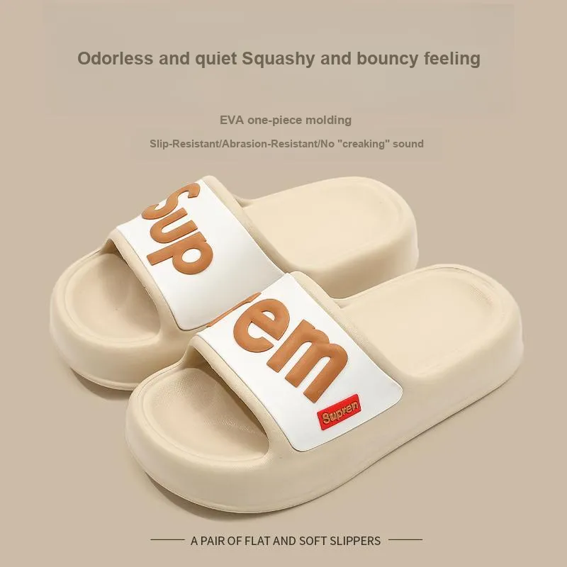 Foot Recreation Slippers Summer Indoor Home Slippers Slip Resistant Bathroom Couple Eva Home Slippers-21