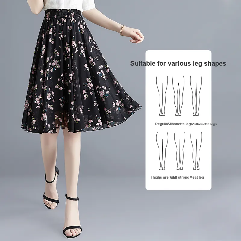 TOUCH Casual Long Skirts Women's-2