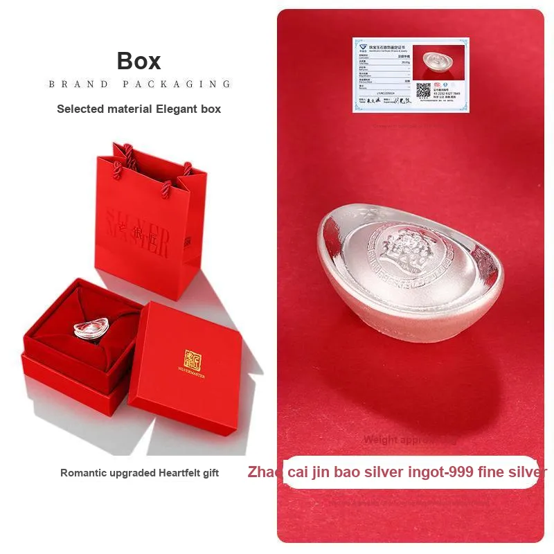 LAOYINJIANG S999 Fine Silver Ornaments Unisex-7