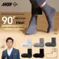 Men's Crew Socks 5-Pack Box Included (5 Pack Black)
