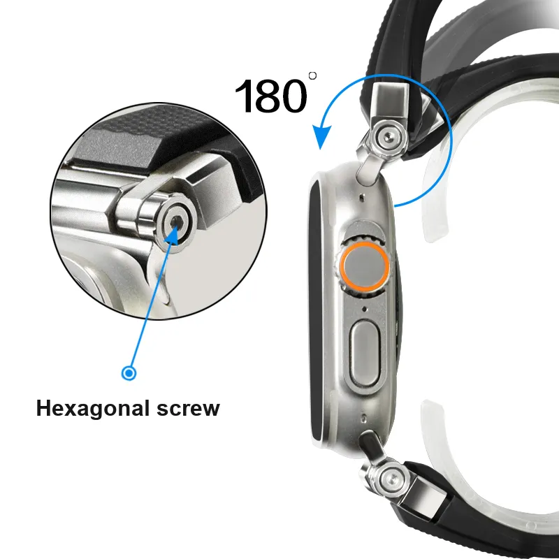 Keppot Apple Watch Bands Apple Compatibility 180 Silicone Material-3