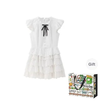 OURUOKE Short Sleeved Dress Women's