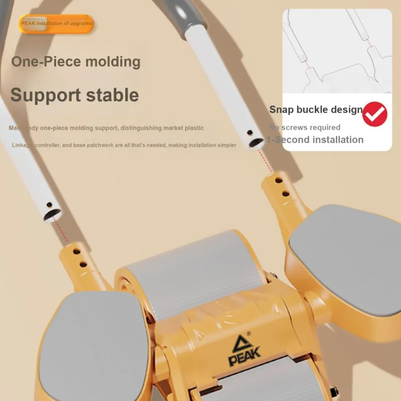 PEAK Trapezoid Elbow Support Abdominal Roller Unisex-7