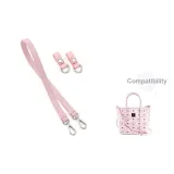 Pink Silver Buckle Shoulder Strap+Abrasion-Resistant Buckle