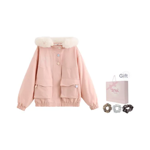 SNBL Розовый Женский Пуховик