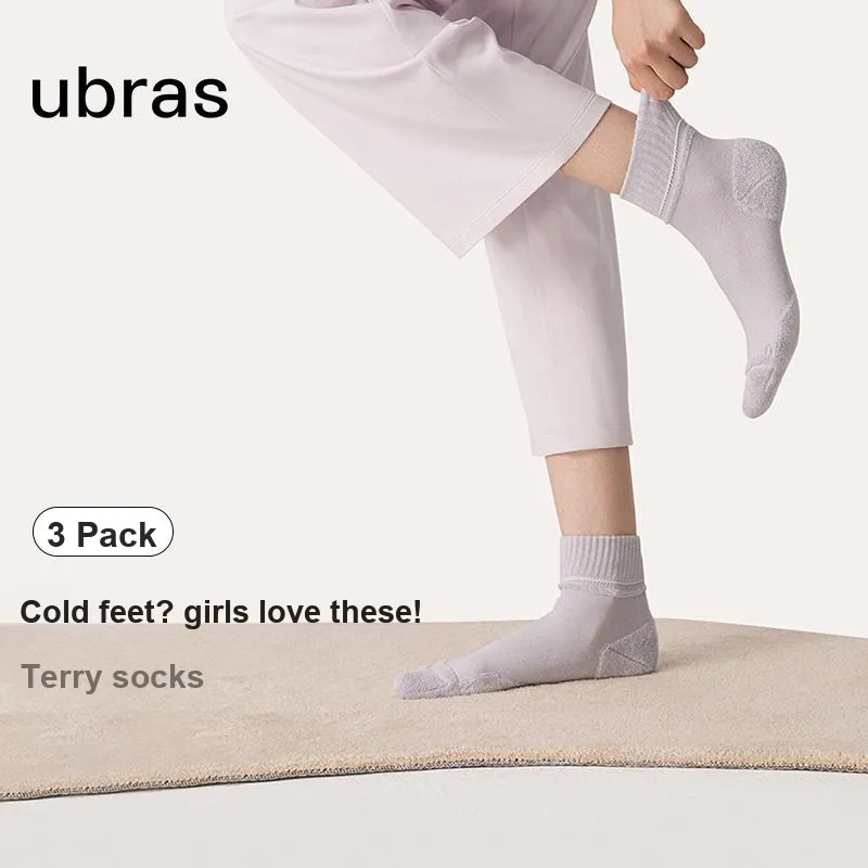 Ubras Mid Calf Socks Women's 3 Pack-9