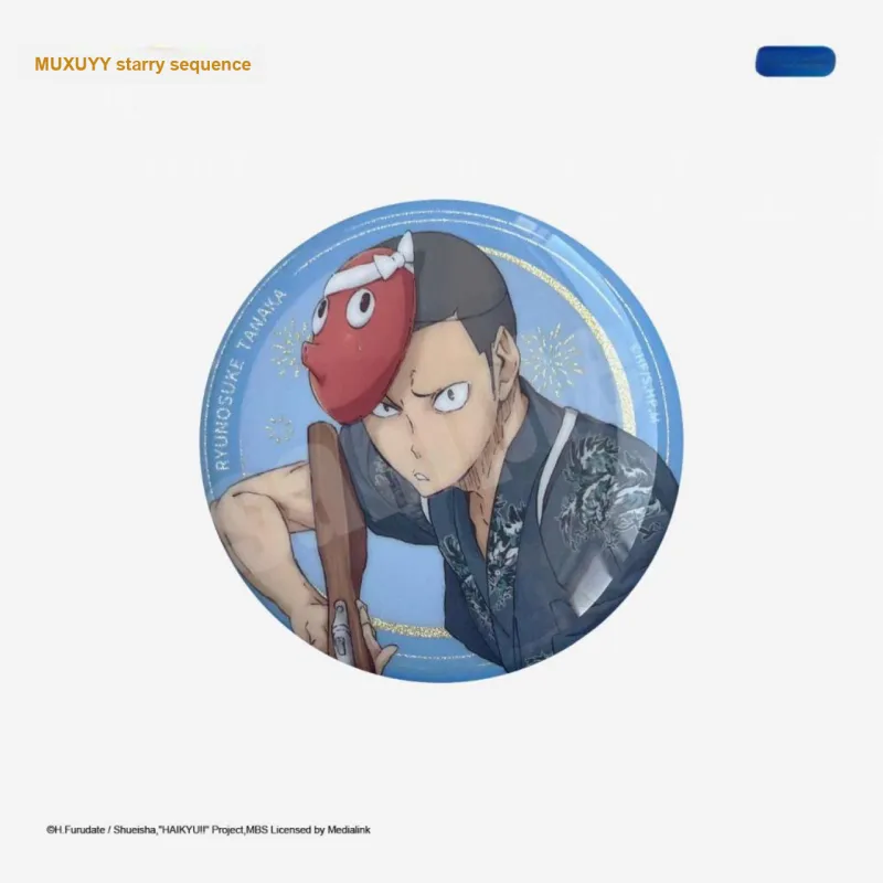 MOUXUYY Haikyuu!! Fireworks Collection Double Flash Badge Badges-6