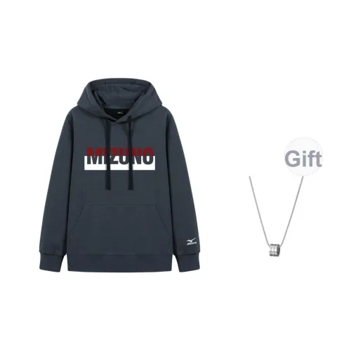 Mizuno Толстовка Унисекс Железно-серый В комплекте с ожерельем