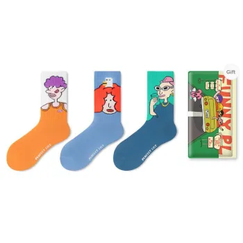 PL Mid Calf Socks Unisex Shopping Bag 3 Pack