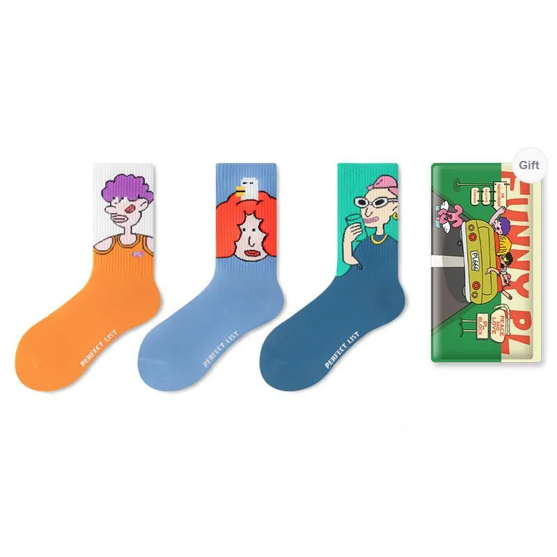 PL Mid Calf Socks Unisex Shopping Bag 3 Pack-0