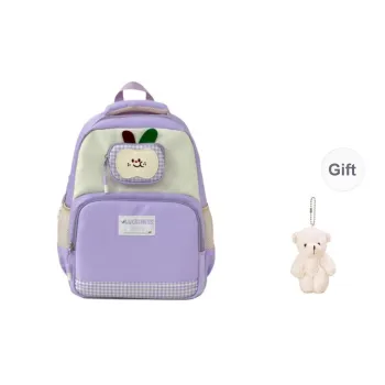 URBAN FOREST Nylon Backpack Unisex Purple/Khaki/Dark Brown/Green/Pink/Black