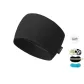 Black with Eye Mask[Wide Hair Tie/Everyday Versatile]