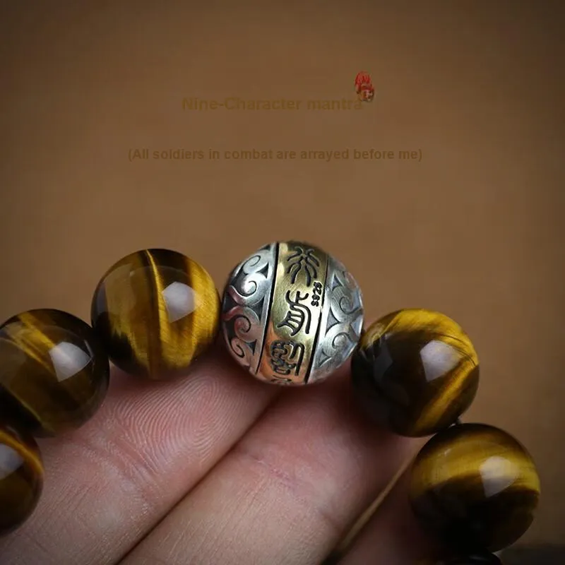 SGE Tiger's Eye Stone Bracelets Men's-3