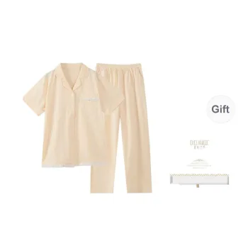 XIA.WA.ZHI.XIU Pajama Set Women's Gift Box Set Apricot