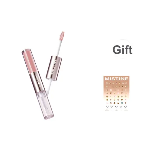 Mistine Tipsy Long Тяжелый Двойная головка Матовый Легко смешивается Глянцевый LIP Для Естественного Сияющего ИМЕНИ