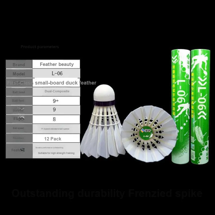 Plume Duck Feather Shuttlecock 12 Pack CiGu Duck Feather Small Board Duck Feather Everyday Shuttlecocks-1