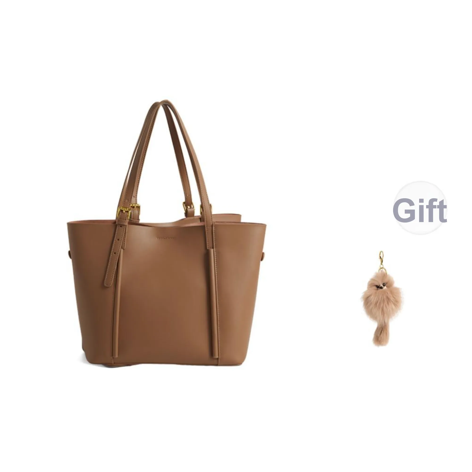COCOEVA Top Grain Cow Leather Adjustable Shoulder Strap Commute Shoulder Bag Tubas Women's Caramel/Black