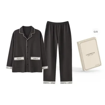 O'MESIK Pajama Set Men's Gift Box Set Black