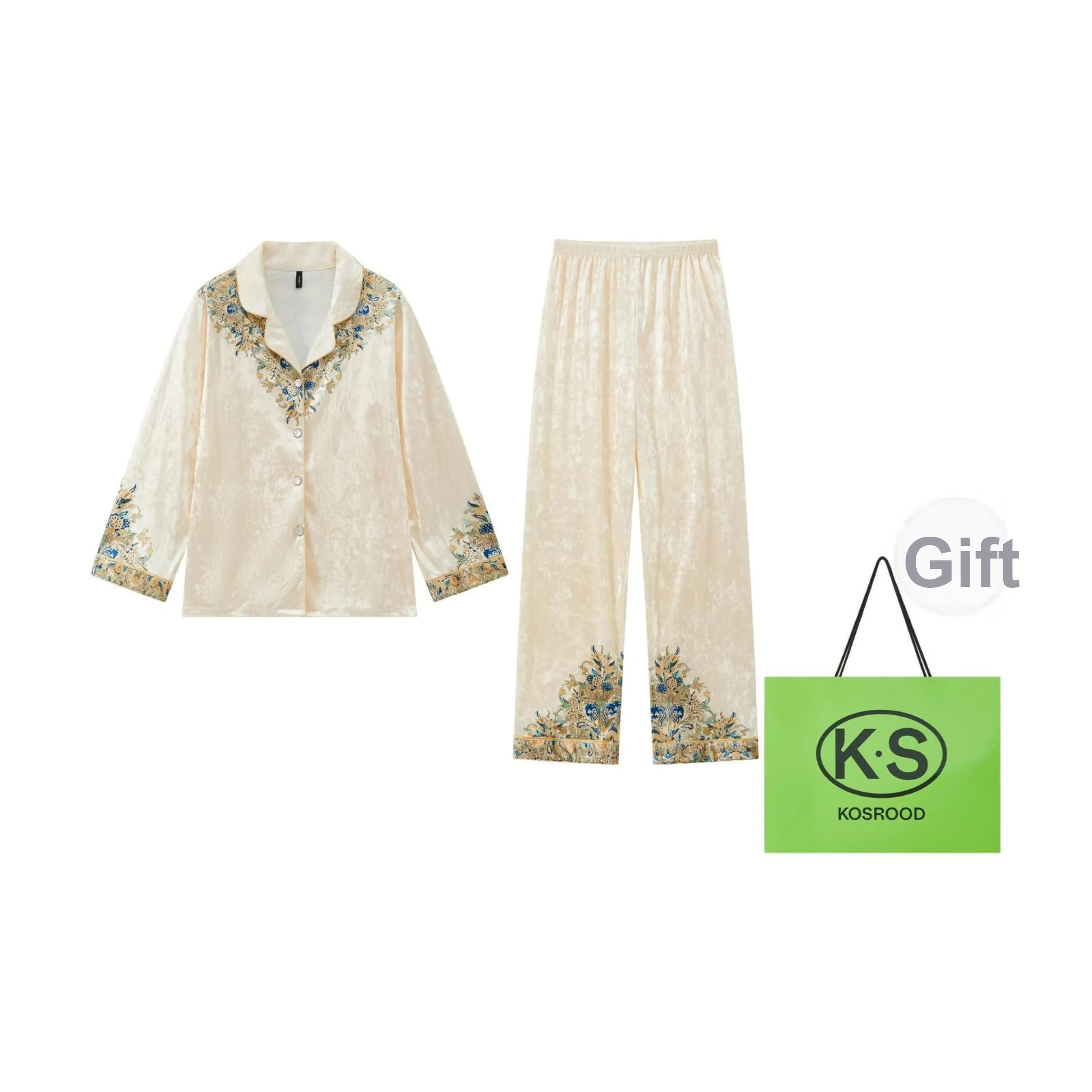 Kosrood Пижамный комплект женский шампань