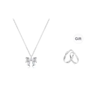 BHI Sterling Silver Necklaces Women's Free Couple Rings
