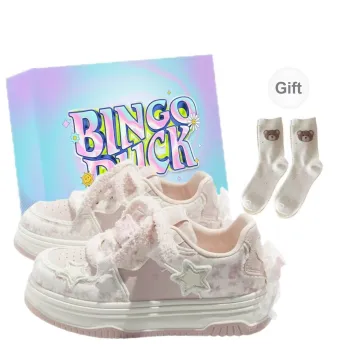 BINGO DUCK Slip Resistant And Breathable Low Top Skateboard Shoes Women's