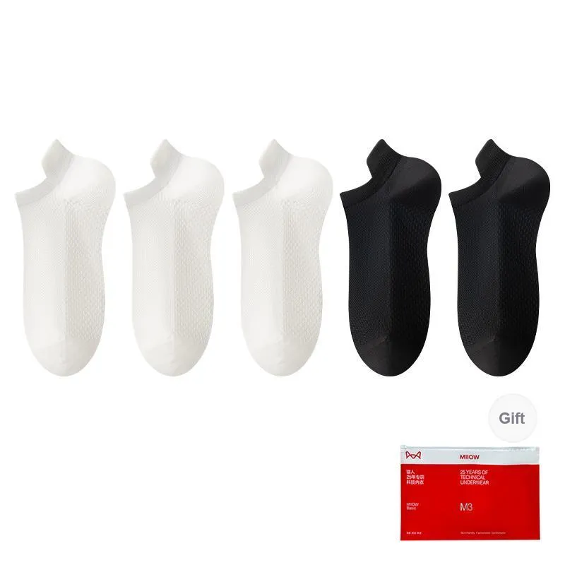 MIIOW Cool One Summer Series Ankle Socks Men's Shopping Bag 5 Pack-12