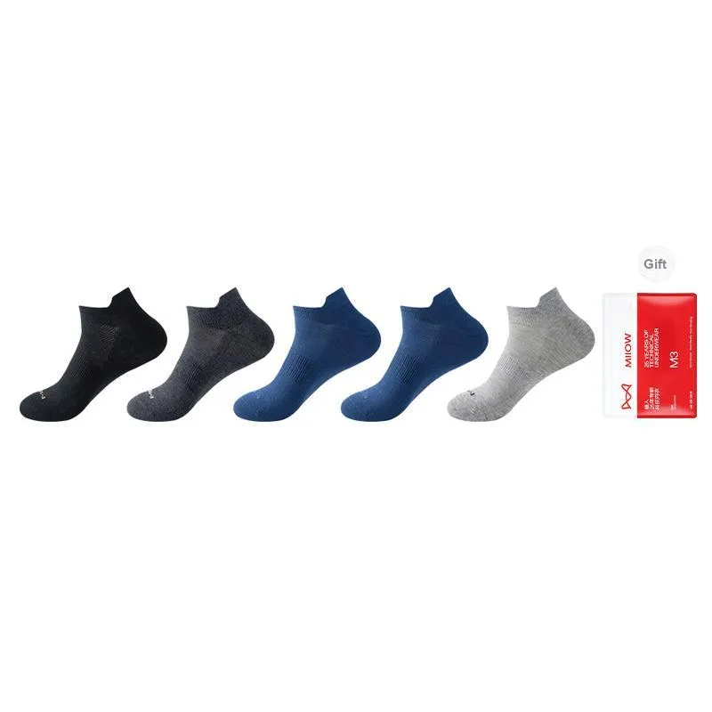 MIIOW Ankle Socks Men's Shopping Bag 5 Pack-18