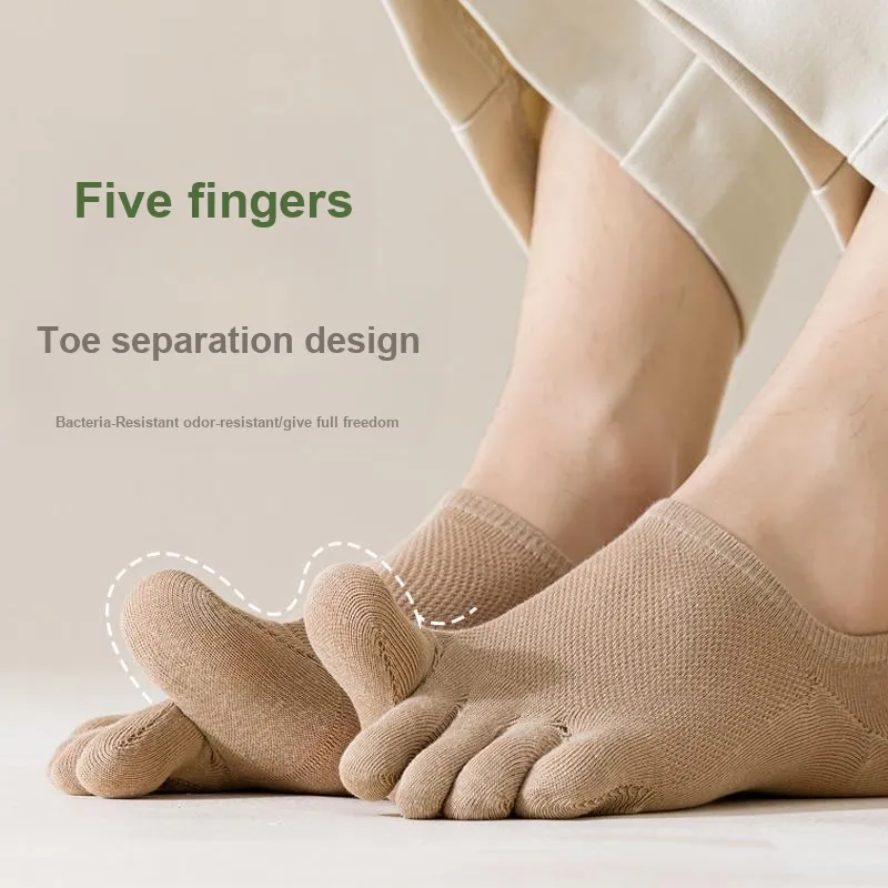JIAZINI No Show Socks Men's 4 Pack-2