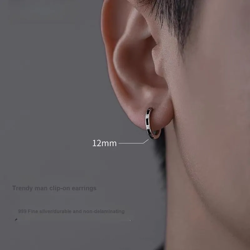 ZWU 999 Fine Silver Earrings Unisex-7