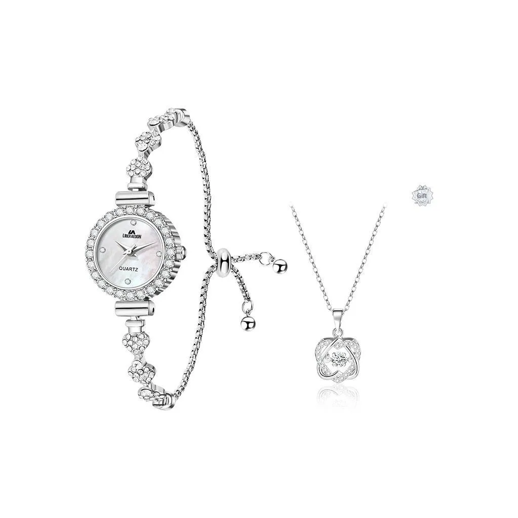 LIBER AEDON Кварцевый механизм Мать жемчуга Циферблат часов Женские часы Коробка "Сердцебиение"