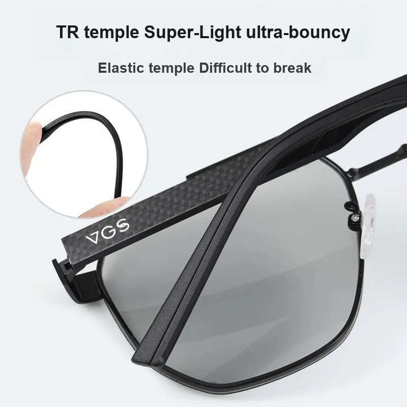 VEGOOS Alloy Carbon Fiber Aviator Sunglasses Unisex-7