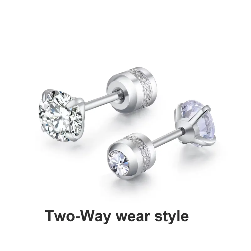 Tkb A Pair Of Earrings For Both Ears No Need To Remove Stud Earrings Unisex-1