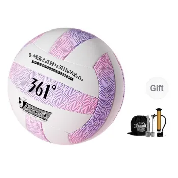 361° PVC Size 5 Volleyball Unisex Purple Pink
